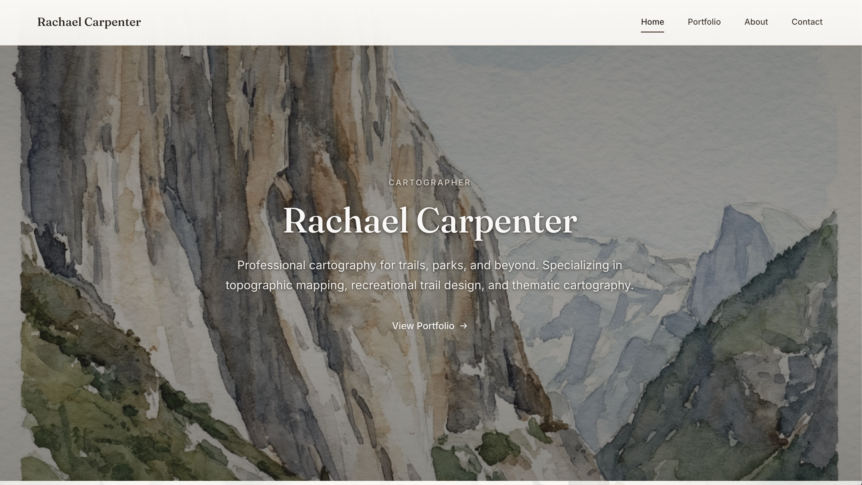 Custom website with artistic brand direction