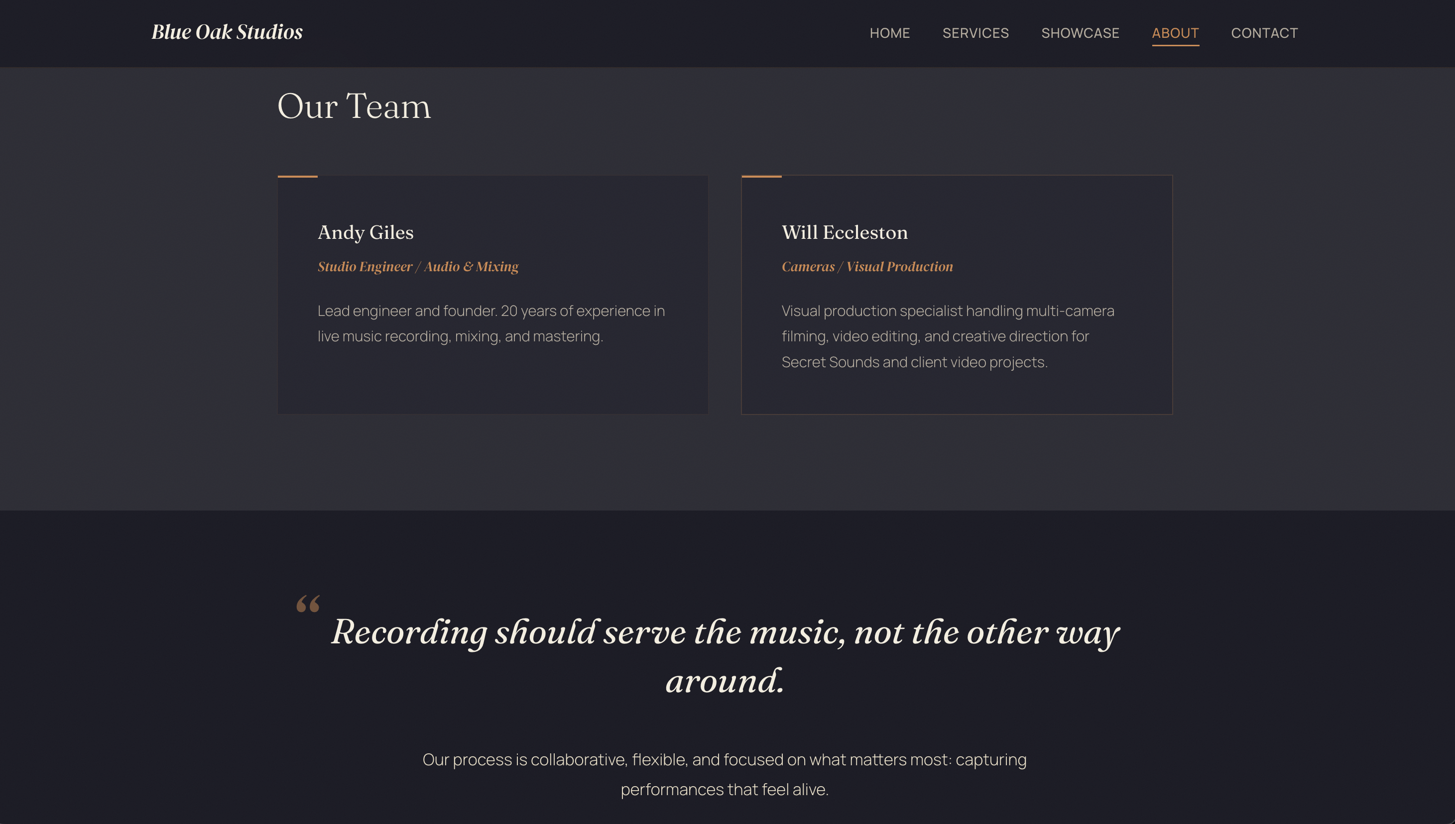 Consistent professional design matching a style guide