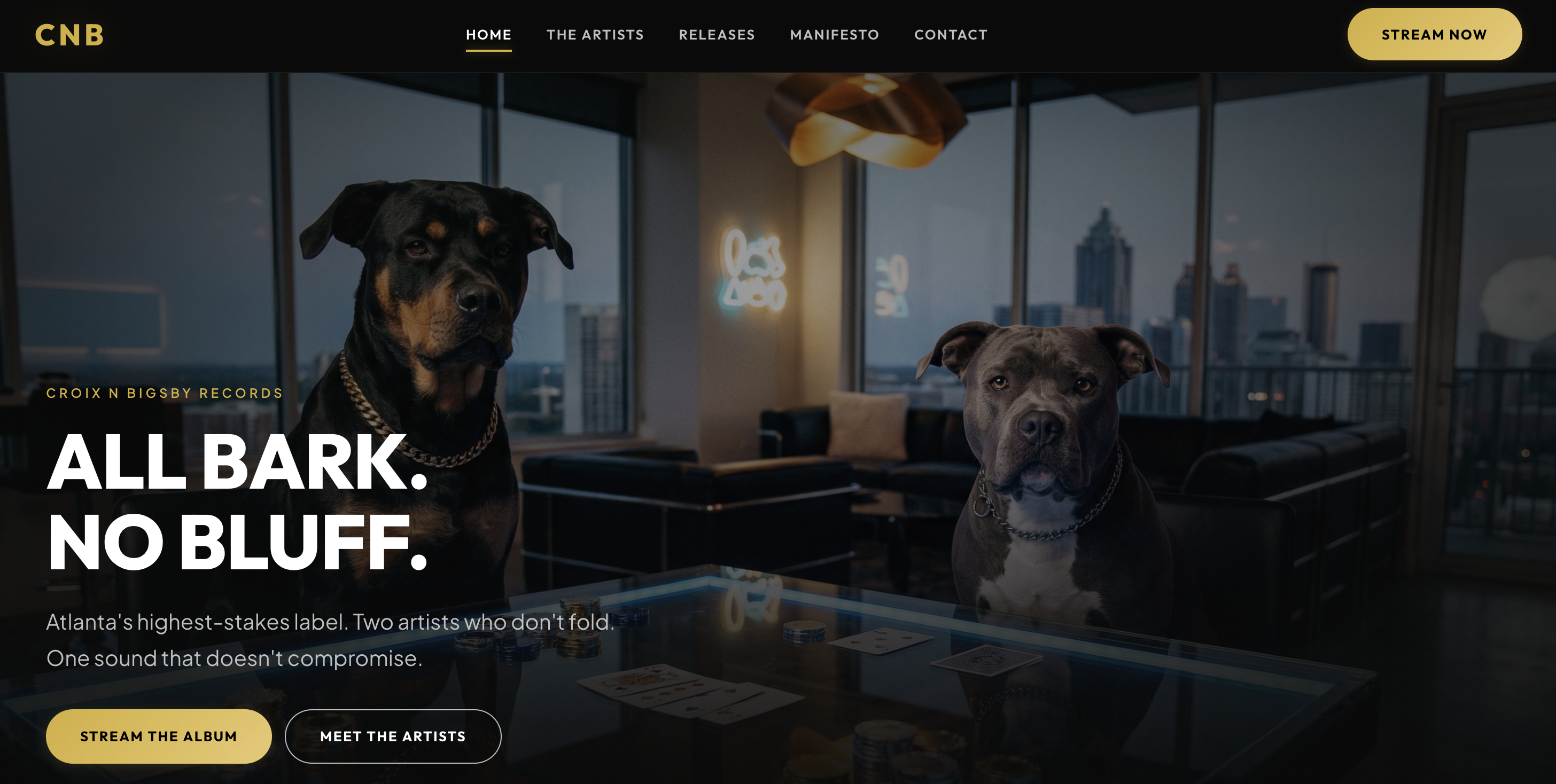 Croix & Bigsby website screenshot